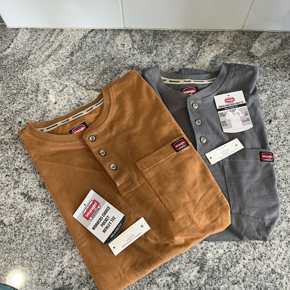 NWT 2 Wrangler “Work Wear” Shirts